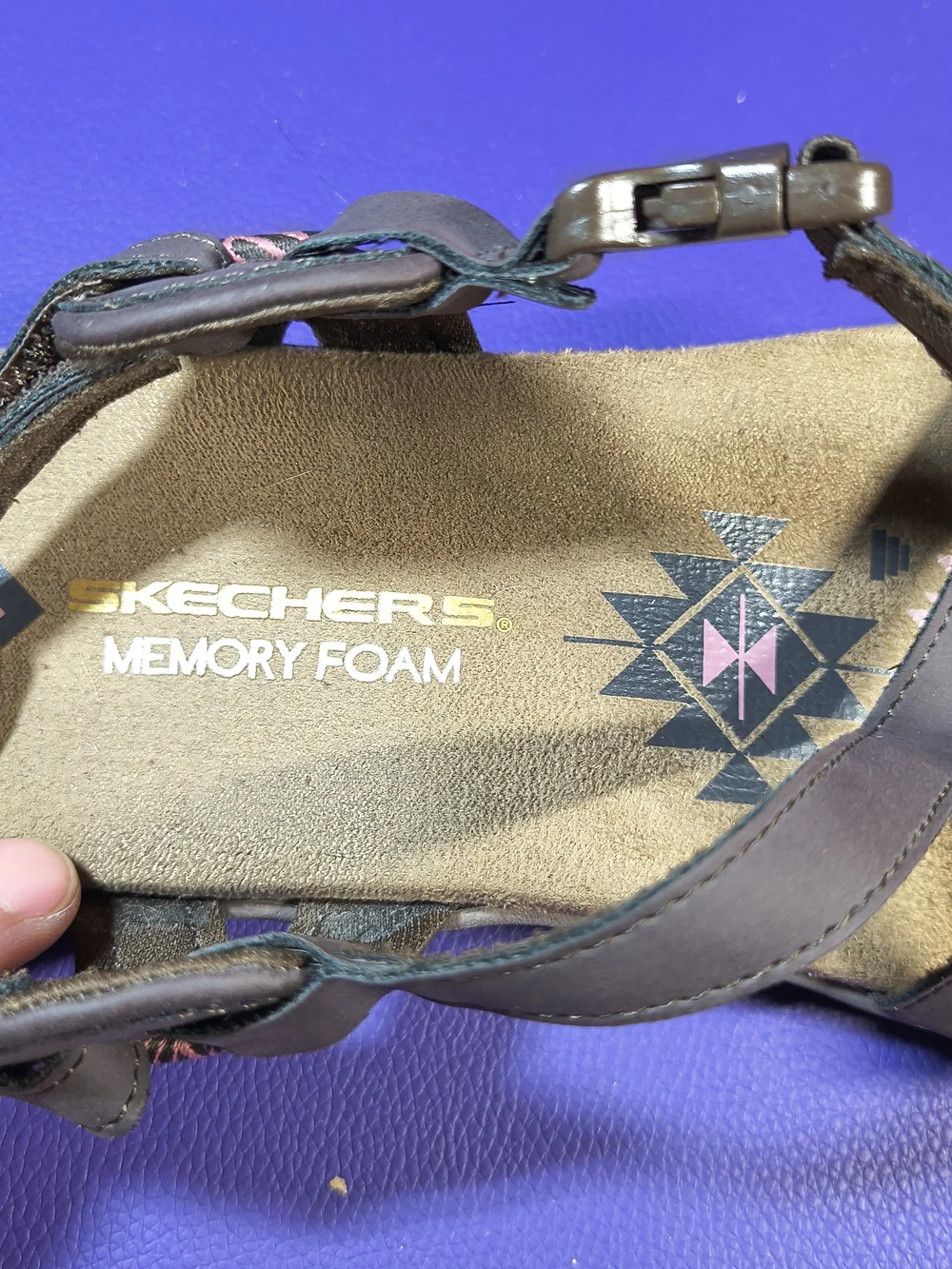 Skechers Reggae Slim Vacay Sandals Women’s 8 brown/pink